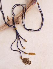 Serenity Necklace in Navy
