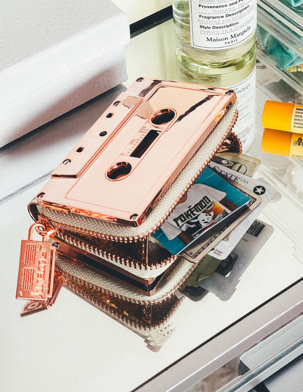 Mixtape Wallet | Rose Gold Chrome