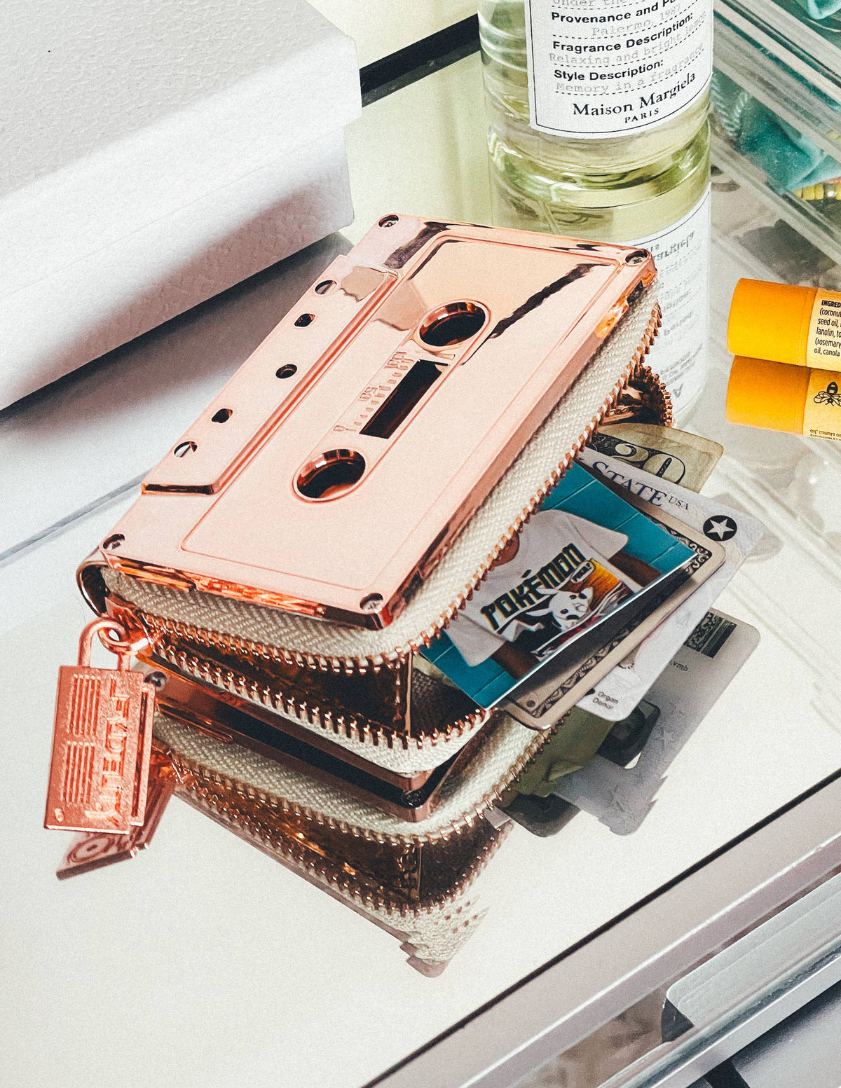 Mixtape Wallet | Rose Gold Chrome
