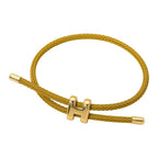 H Monogram Charm Bracelet
