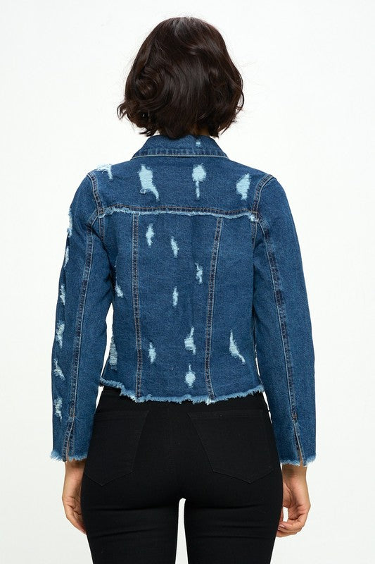 Benji Distressed Denim Jacket