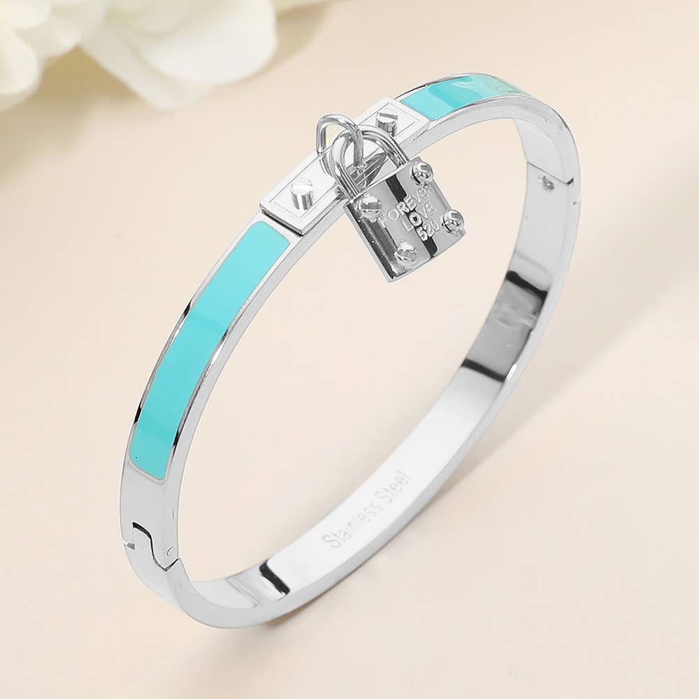 Stainless Steel Lock Bracelet