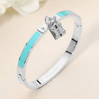 Stainless Steel Lock Bracelet