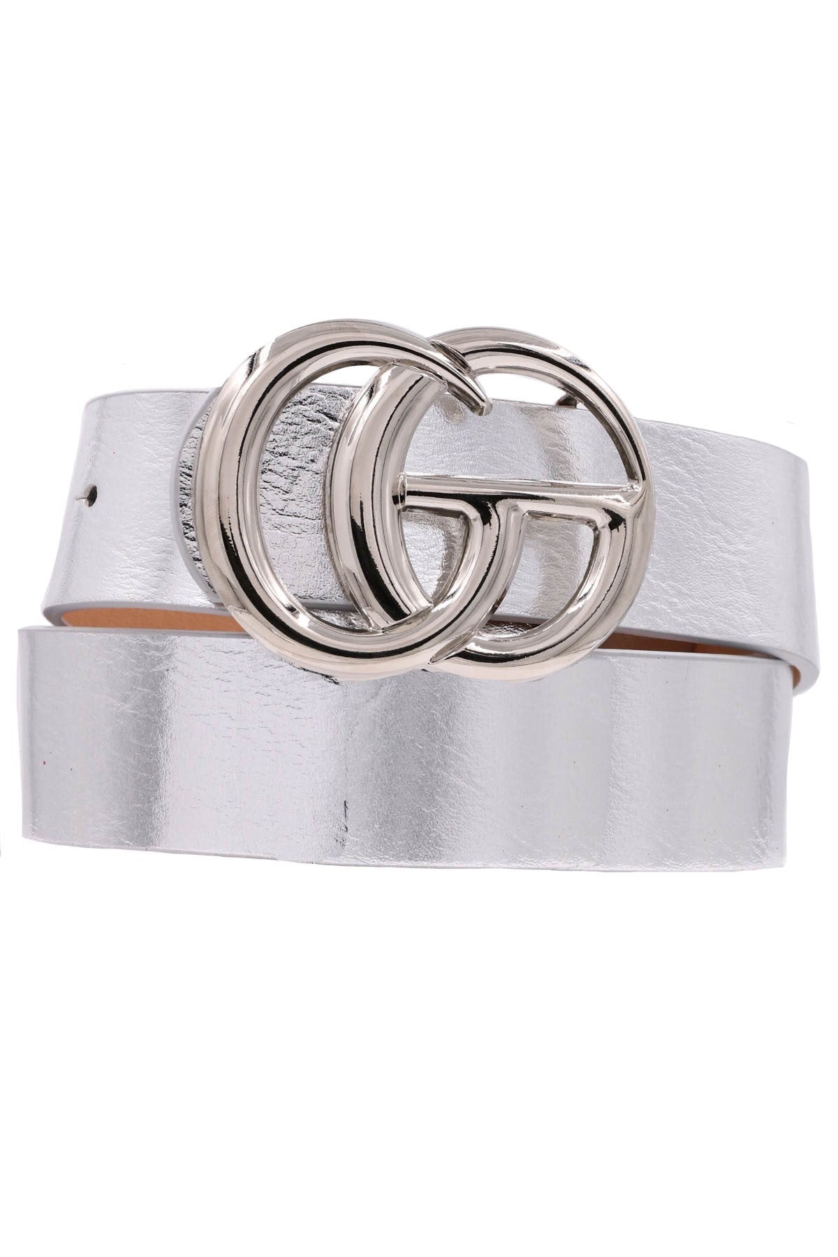 Silver Belt with Silver Buckle