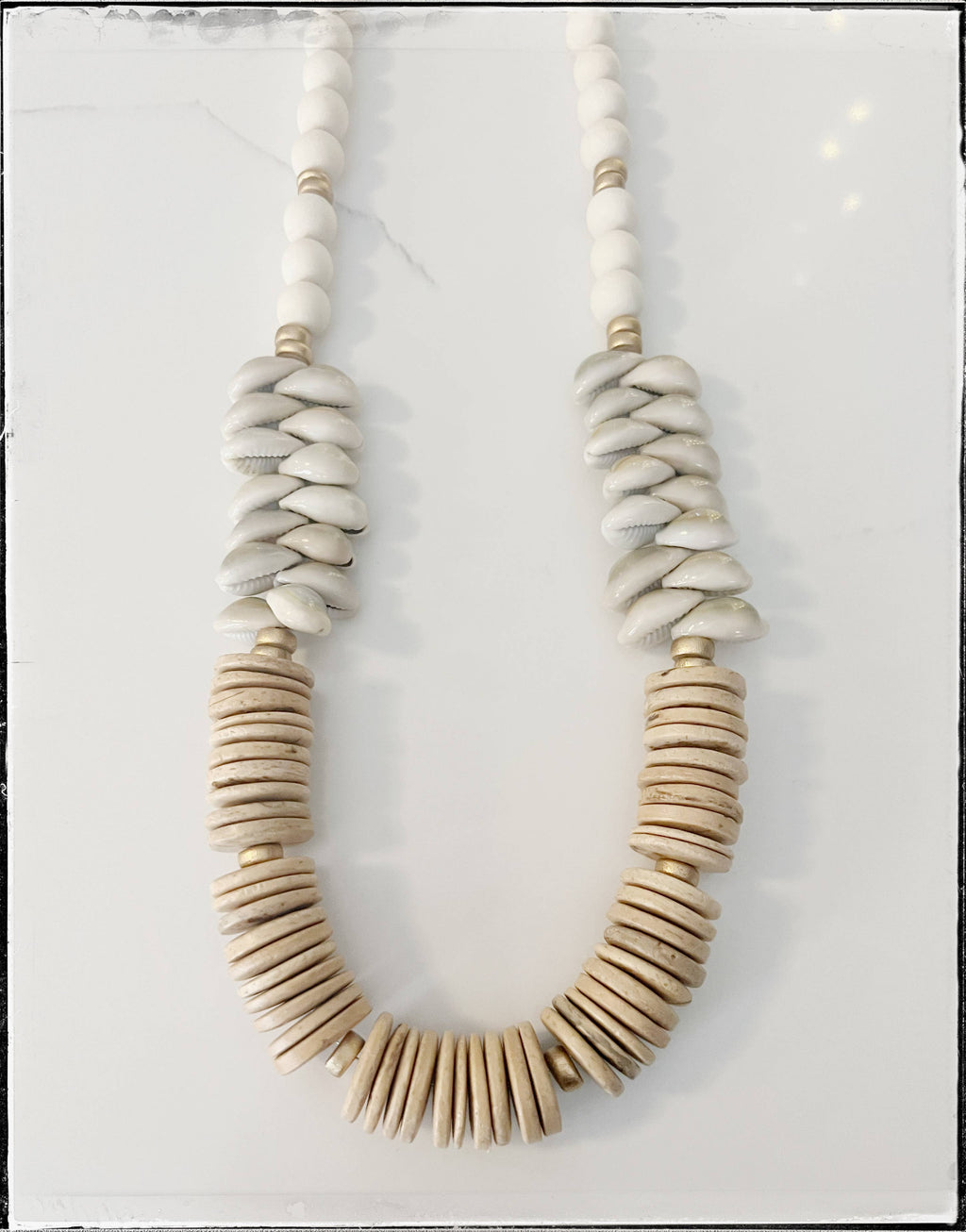 Coconut Cowrie Sea Shell Necklace