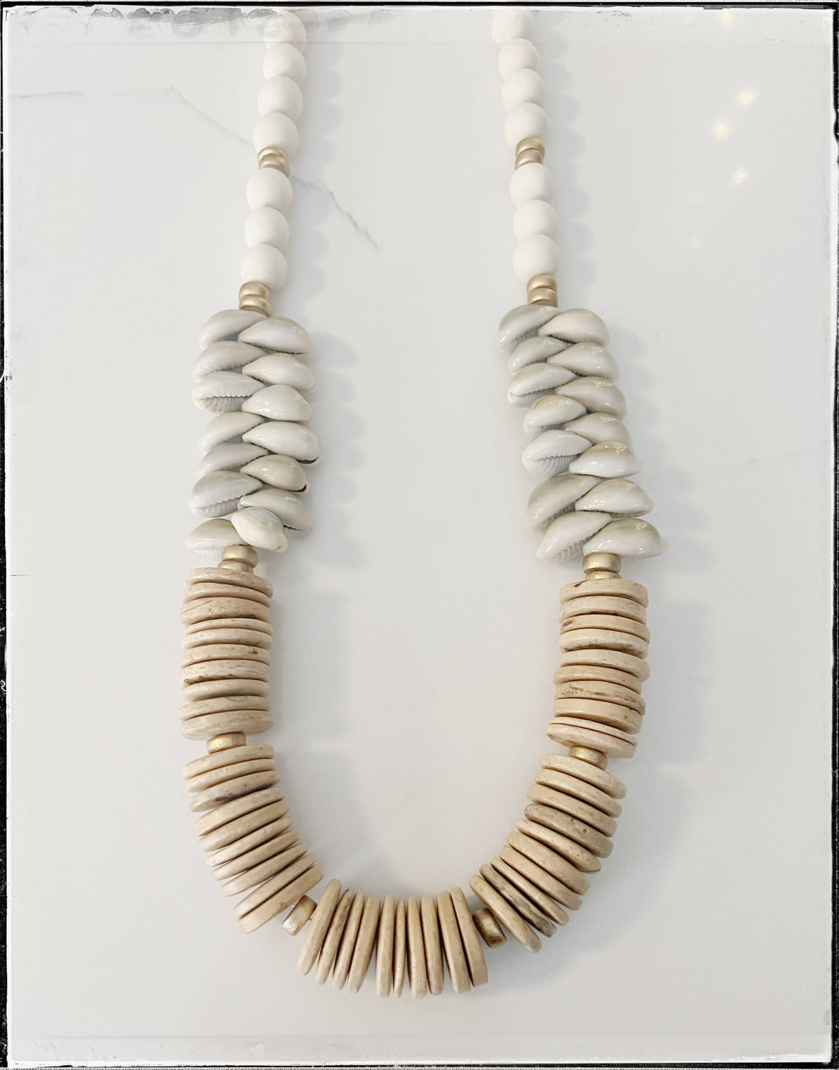 Coconut Cowrie Sea Shell Necklace