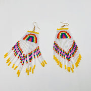 Rainbow beaded Earrings