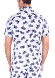 White & Navy Pineapple S/S 222030