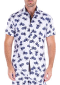 White & Navy Pineapple S/S 222030