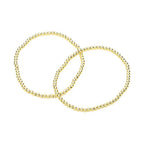 2PCS - Stainless Steel Ball Stretch Multi Layered Bracelets