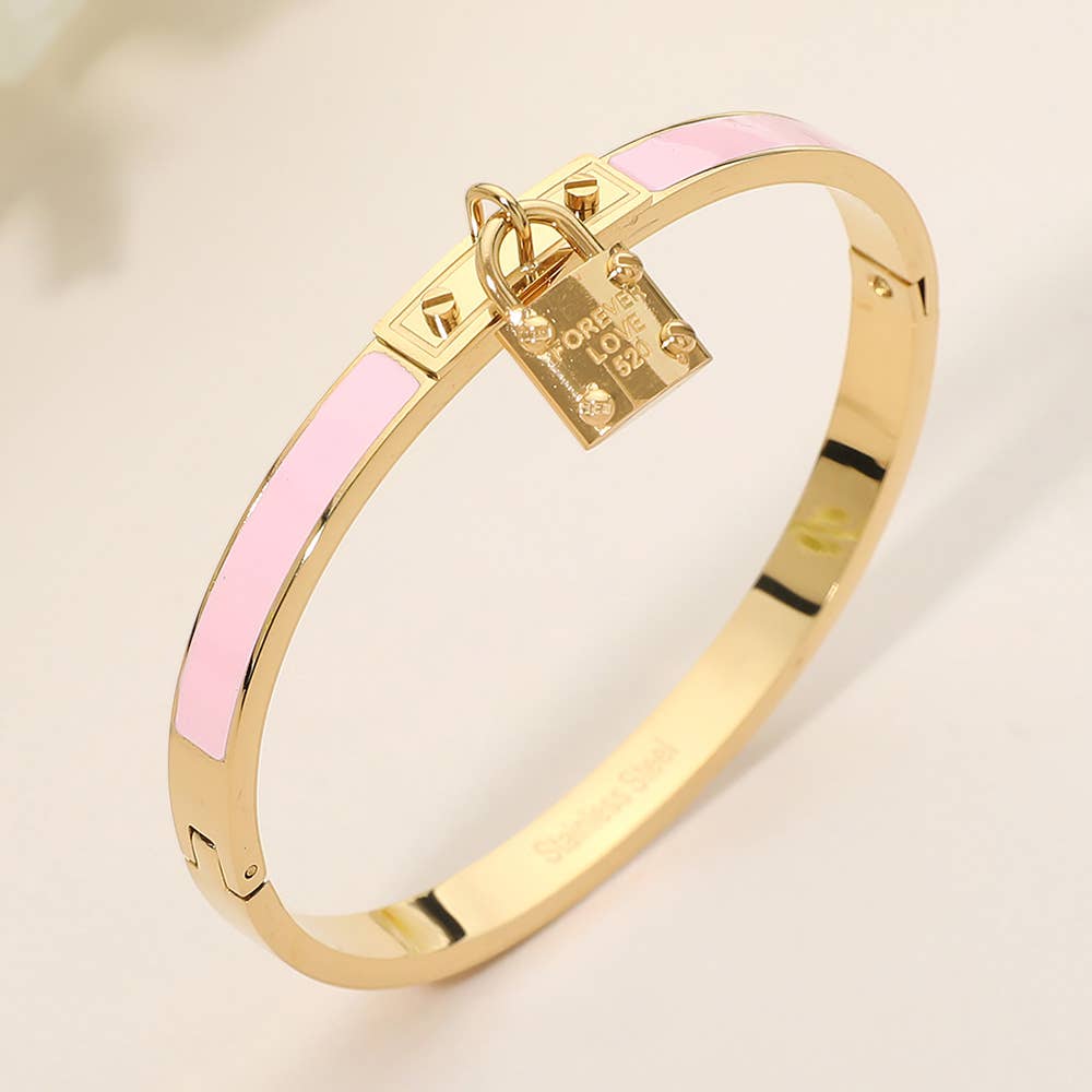 Stainless Steel Lock Bracelet