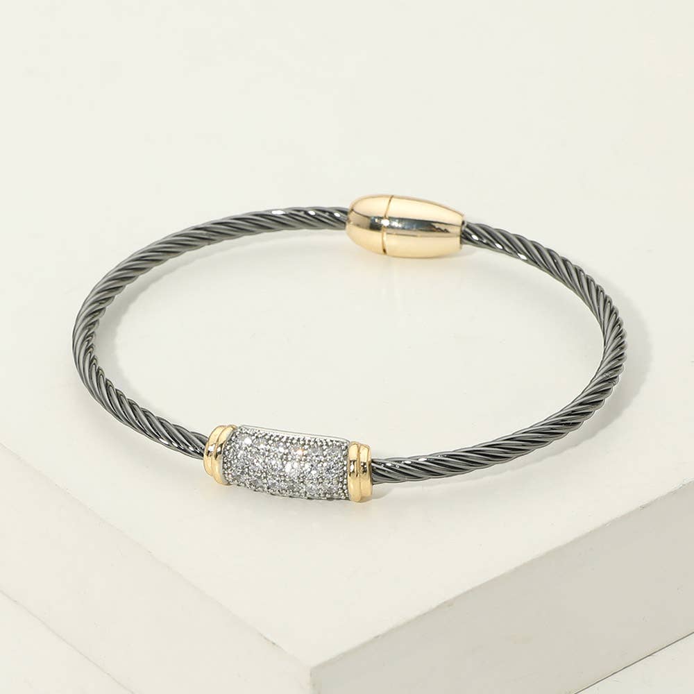 14K Gold Plated CZ Bracelet
