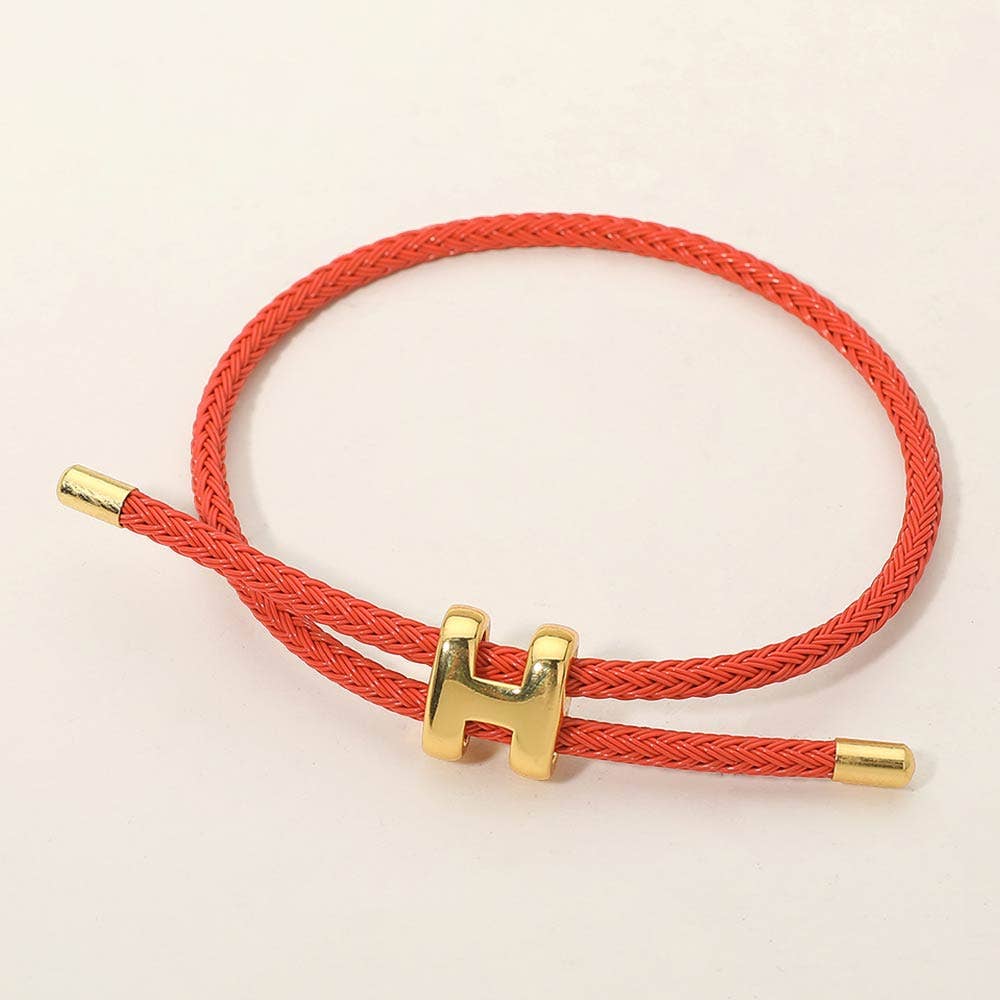 H Monogram Charm Bracelet