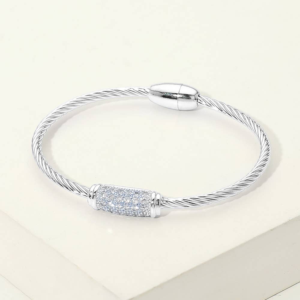 14K Gold Plated CZ Bracelet