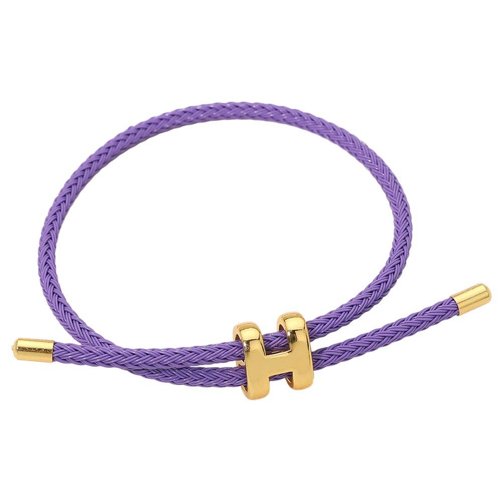 H Monogram Charm Bracelet