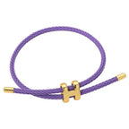 H Monogram Charm Bracelet