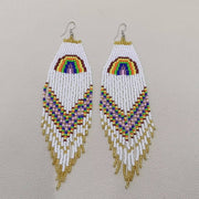 Rainbow Fringe Earrings