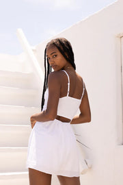 Skye Cotton Dress in White