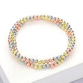 2PCS - Stainless Steel Ball Stretch Multi Layered Bracelets