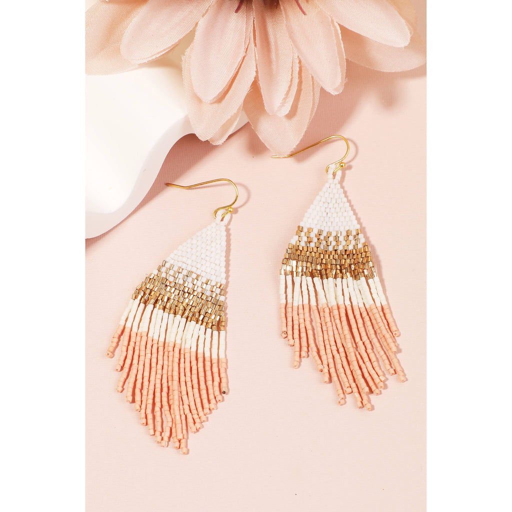 Seena Triangle Fringe Earrings