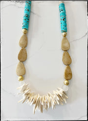 Coconut & Bone Necklace