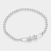 Stainless Steel Metal Hardware Pointed Stretch Bracelet