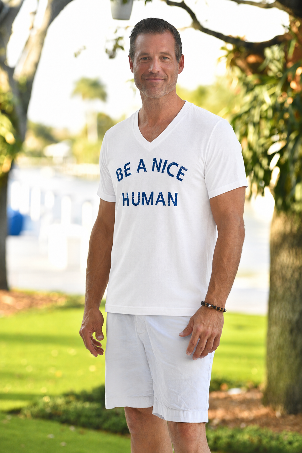 Be a Nice Human V-Neck