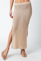 Chelsea Midi Skirt-White