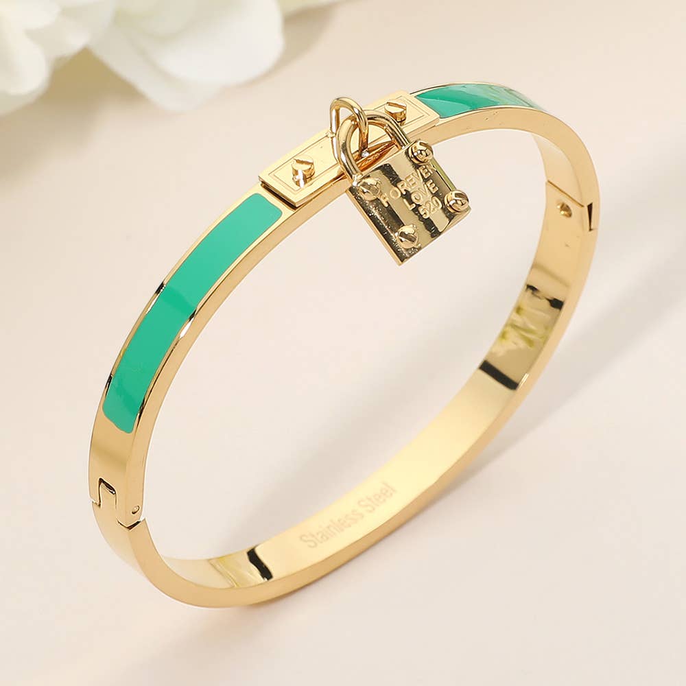 Stainless Steel Lock Bracelet