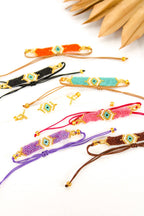 Simplicity Evil Eye Pull Bracelet brac