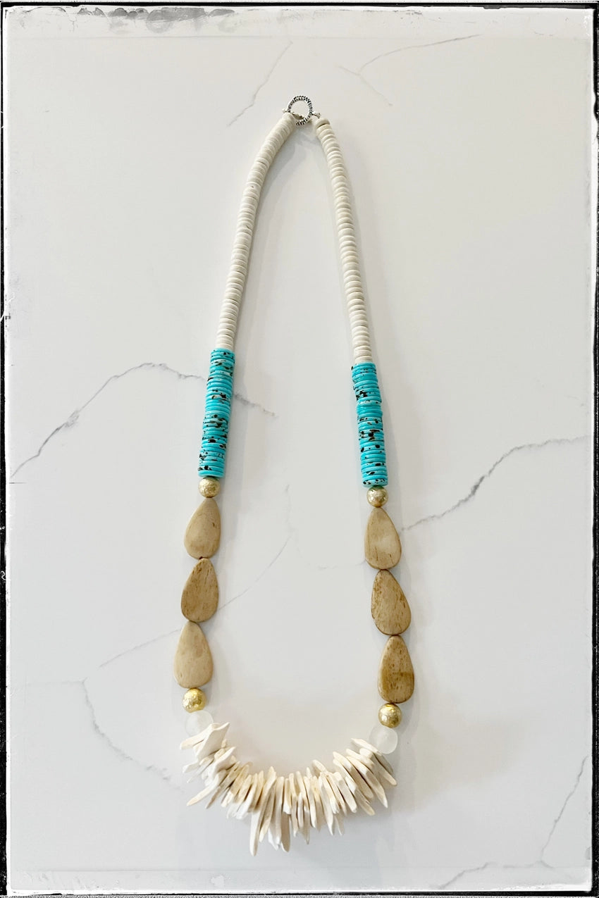 Coconut & Bone Necklace