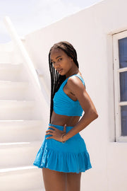 Chole Skirt in Ocean Blue
