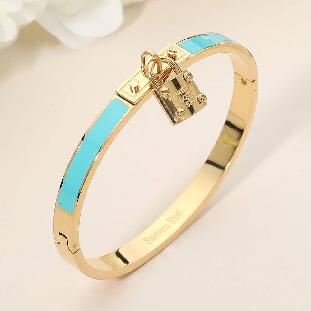 Stainless Steel Lock Bracelet
