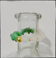 Recycled Canoe Glass Bead  Bracelet - Green