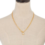 18K Gold Plated Lock Necklace