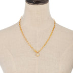 18K Gold Plated Lock Necklace
