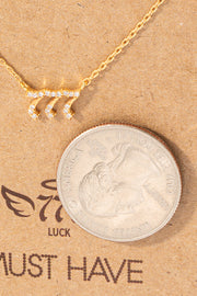 Pave 777 Gold Dipped Necklace