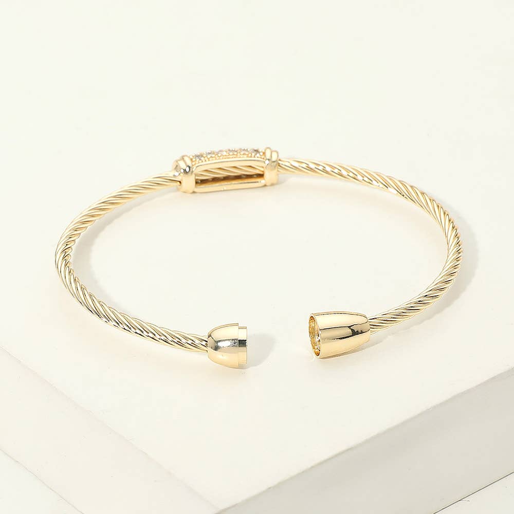 14K Gold Plated CZ Bracelet