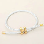H Monogram Charm Bracelet