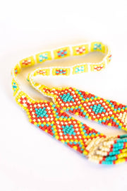 Sunstone Mosaic Beaded Necklace