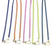 Peyton Clasp Necklace in Hot Pink