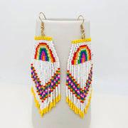 Rainbow beaded Earrings