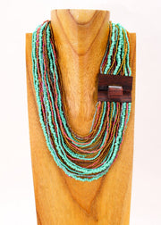 Sparkle Big Buck Necklace in Turqousie