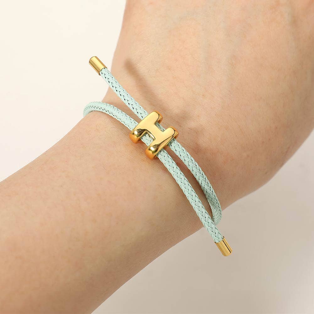 H Monogram Charm Bracelet