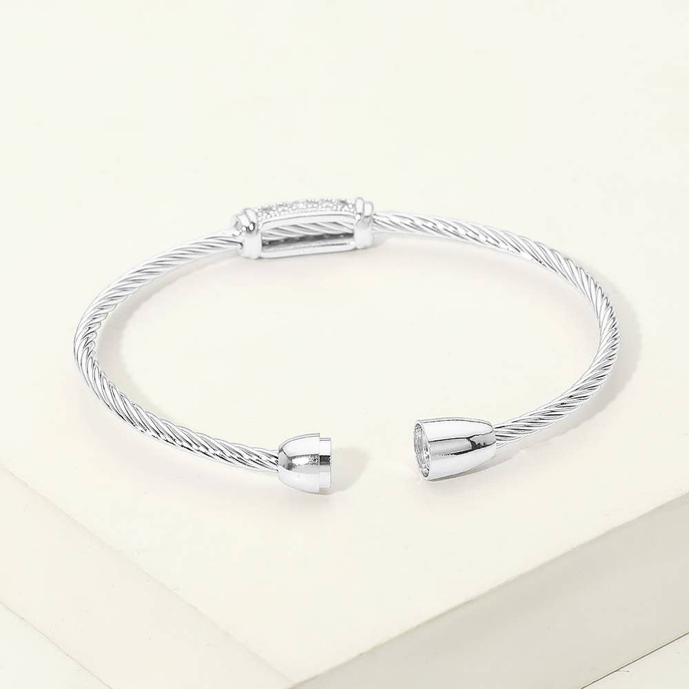 14K Gold Plated CZ Bracelet