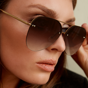 Narrow Megan 2 - Brown Sunglasses