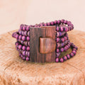 Even Flow Bracelet in Plum