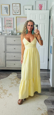 Callie Boho Dress in Butter 49101