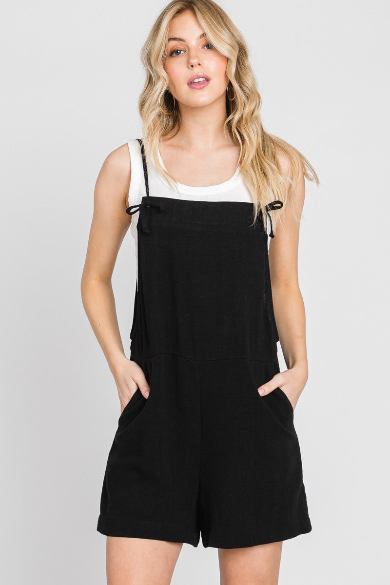 Sellina Cami Romper in Black