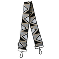 Zig Zag Adjustable Strap with Silver Hardware